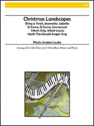Christmas Landscapes Alto Flute and Piano opt. C flute cover Thumbnail